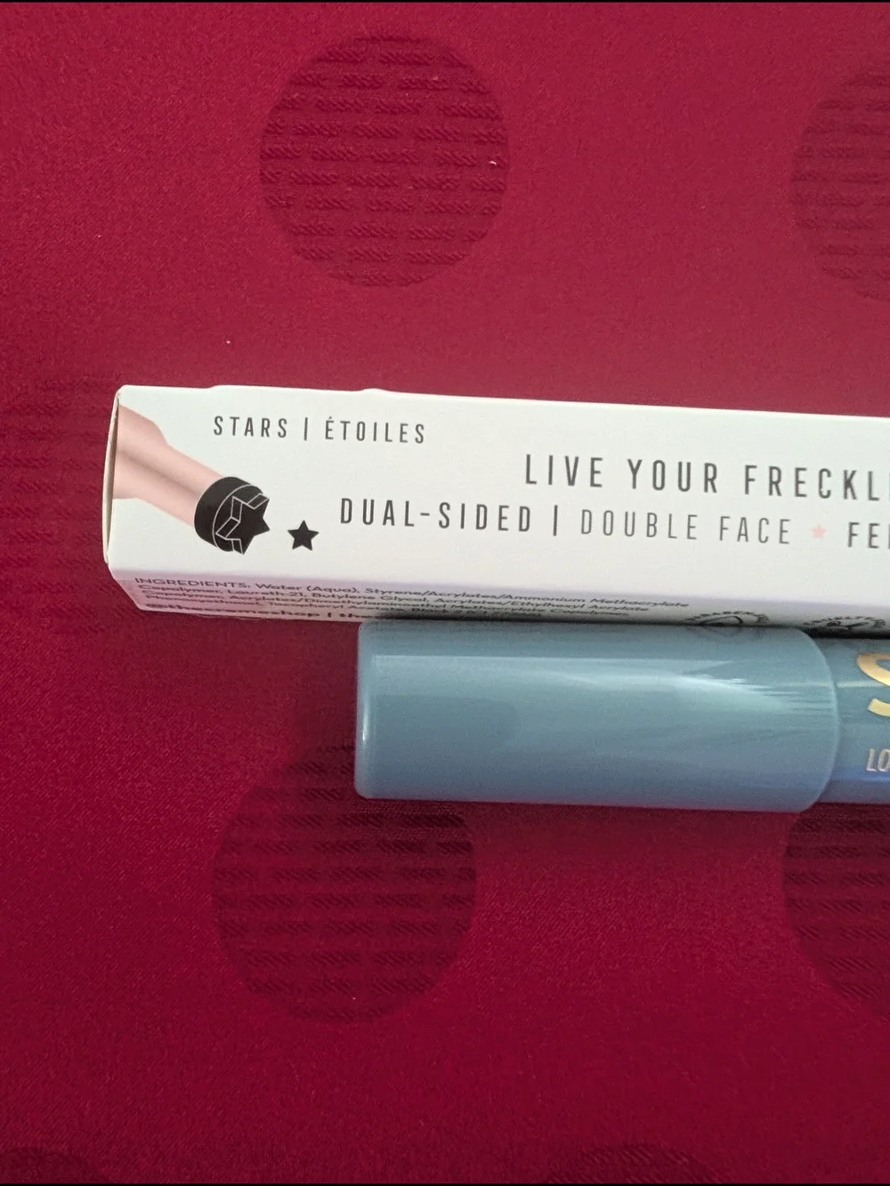 The Creme Shop Star Freckle Stamp - Liner & Belle Beauty Sky Blue Shadow Stick